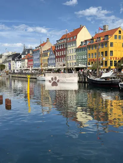 Copenhagen- Vibrant Nyhavn Waterfront and Houses - Digital Photo Download