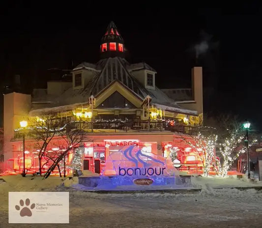 Mont Tremblant Ski Pedestrian Village Winter Wonderland